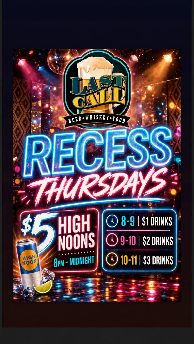 Recess College Night flyer